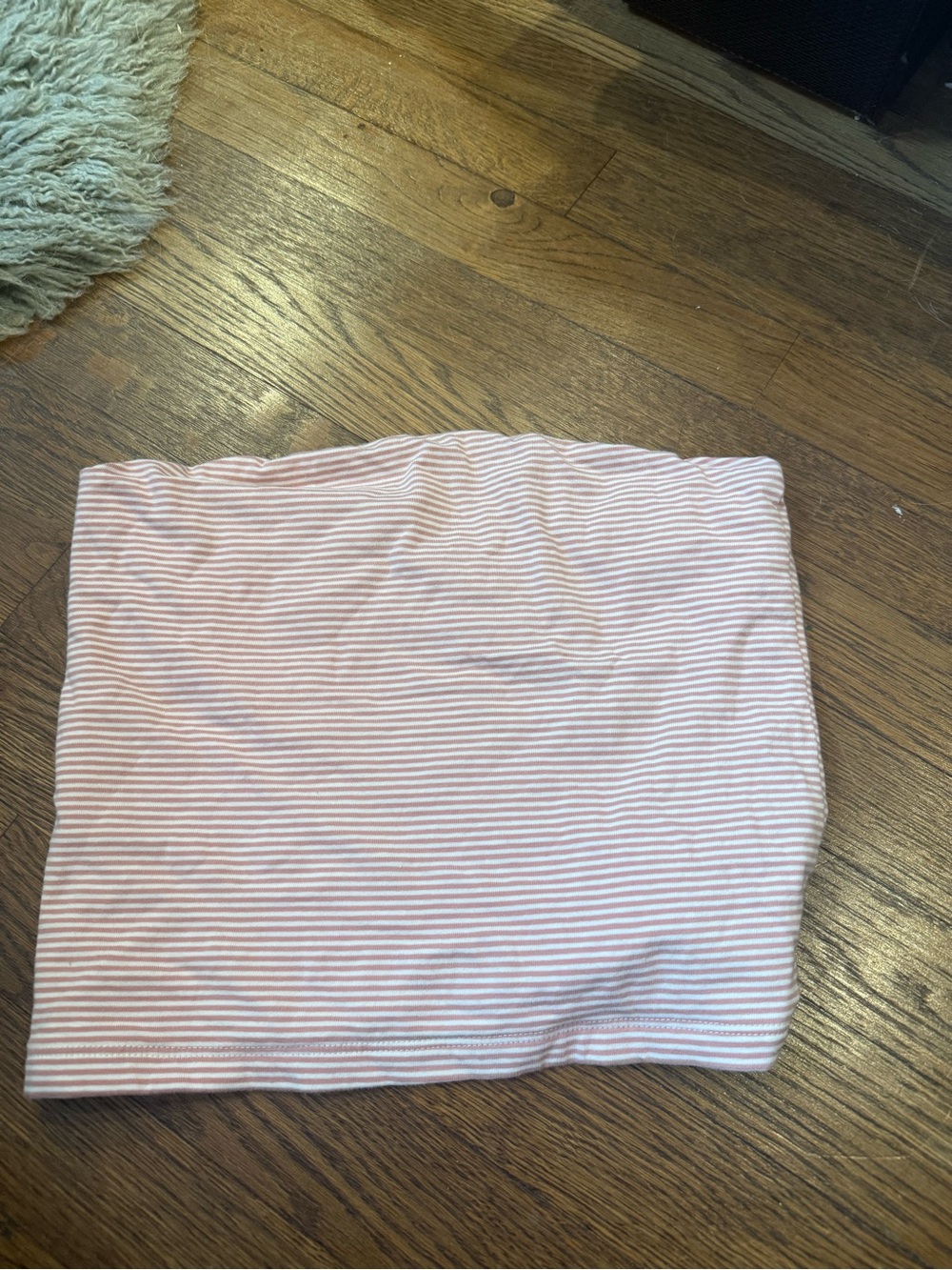 Brandy Melville Pink and White Striped Tube Top
